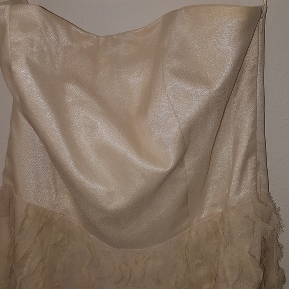 White house Black market silk dress, size 10, J290 - Picture 5 of 16